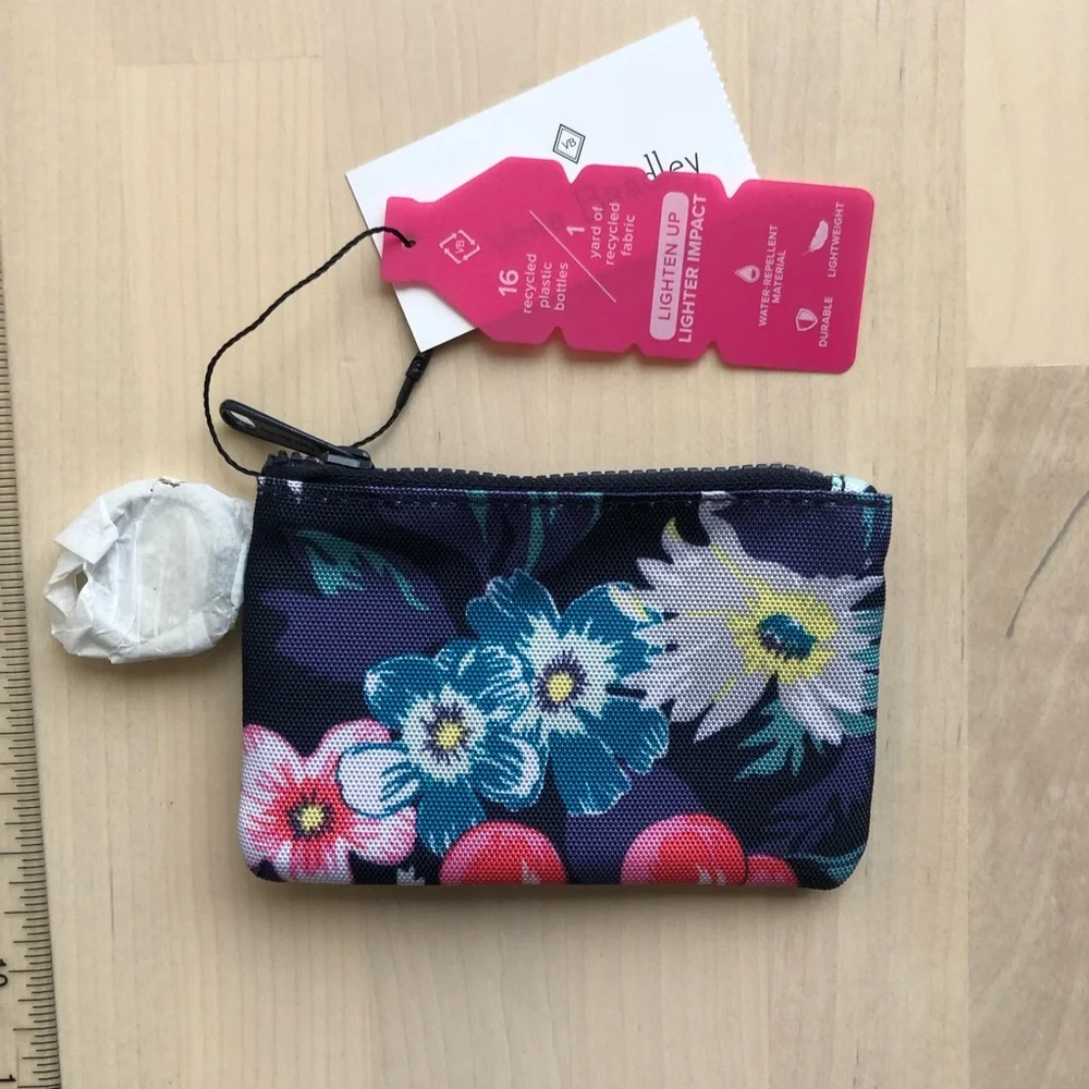 Vera Bradley Zip ID Case and Lanyard in ReActive Garden Picnic
